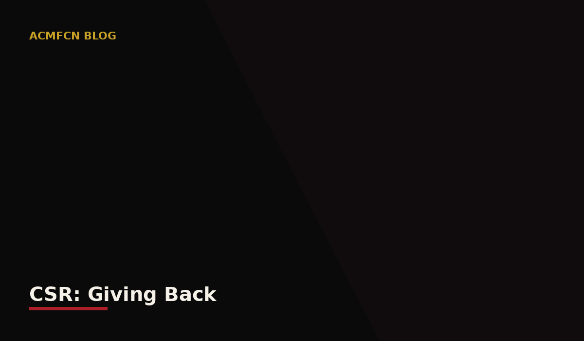 CSR giving back placeholder